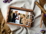 Bridal Shower Gift - Personalized Wedding Wooden Photo Box - nzhandicraft