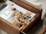 Bridal Shower Gift - Personalized Wedding Wooden Photo Box - nzhandicraft