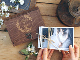 Walnut Wooden Memory Photo Gift Box for Mam or Dad - "Dublin" - nzhandicraft